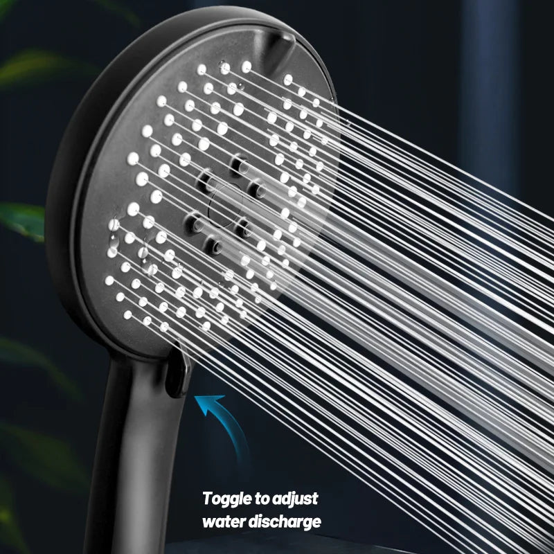 Afralia™ 3-in-1 Pressure Boost Shower Head with Hose Base - Large Water Yield