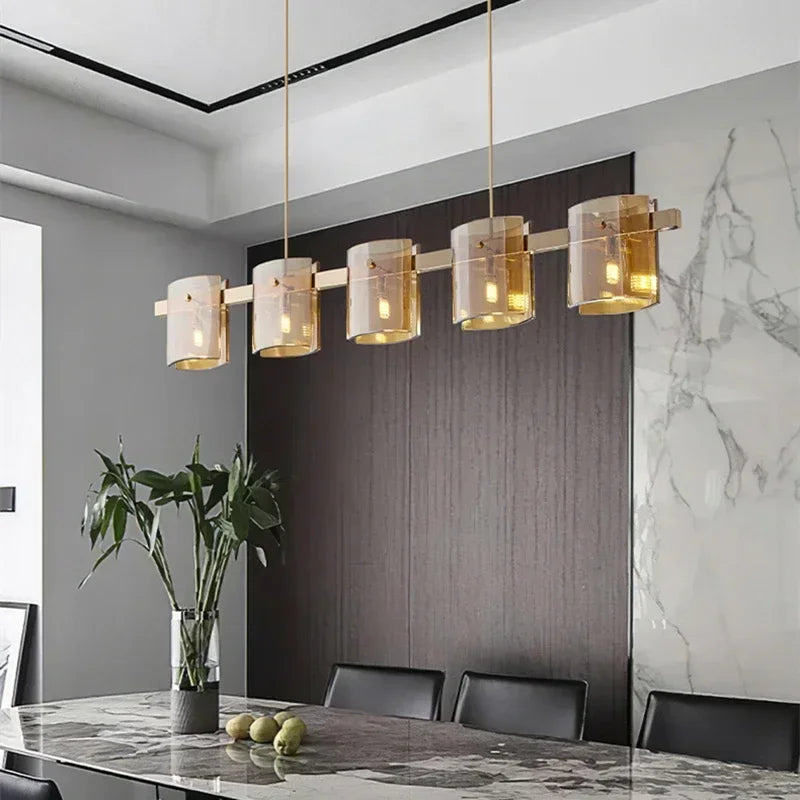 Afralia™ Modern Smoky Glass Chandelier Lighting for Luxury Room Decor & Ambiance