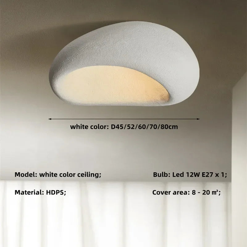 Afralia™ Nordic Wabi Sabi E27 Ceiling Chandelier for Home Art Deco Lighting