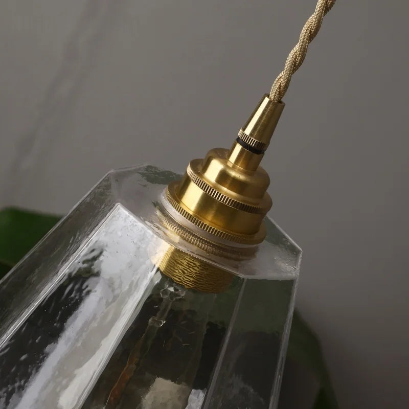 Afralia™ Nordic Clear GlassLED Hanging Lamp for Modern Pendant Lights Decoration