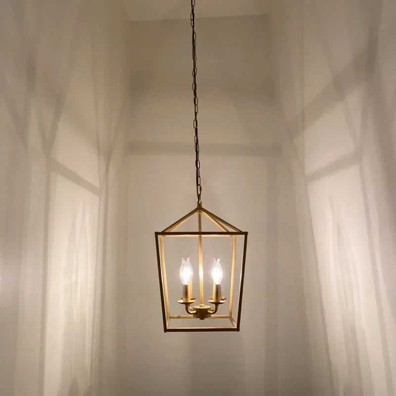 Afralia™ Metal Frame Chandelier Pendant Lights Minimalism Indoor LED Lighting