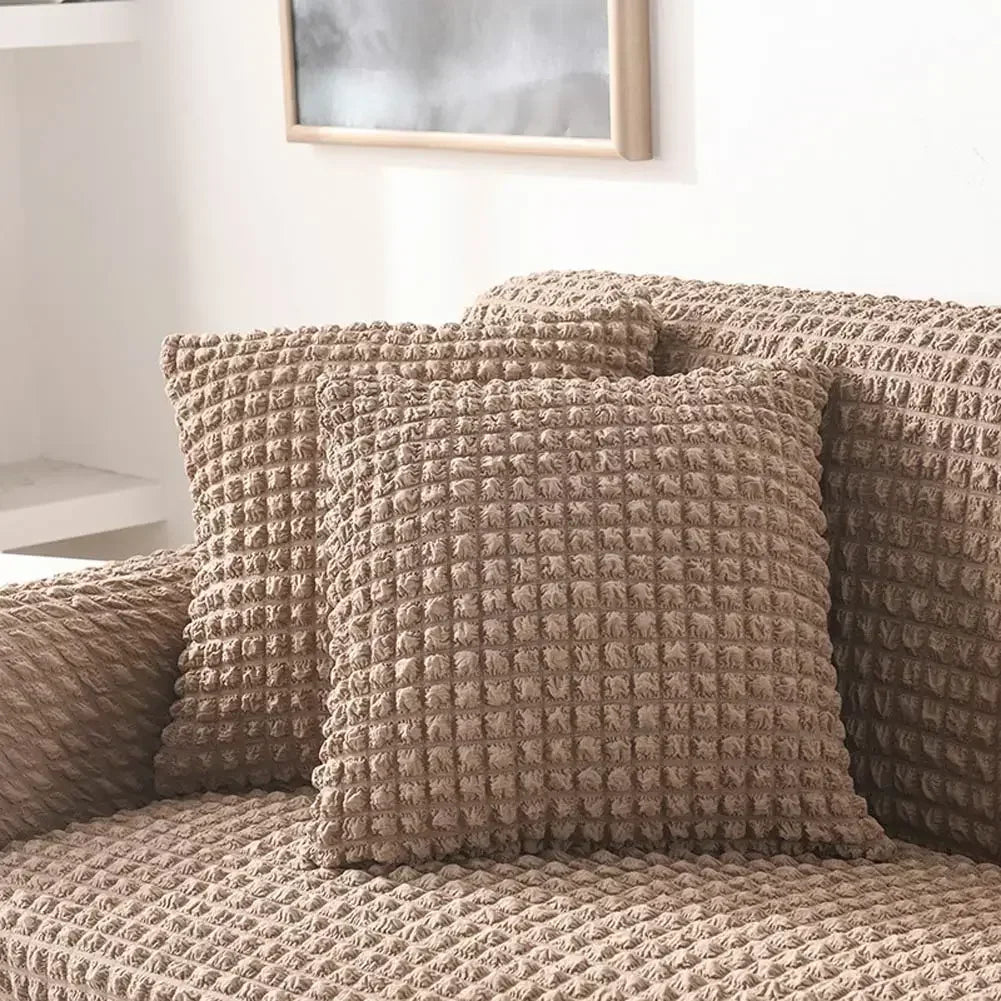Afralia™ Plush Sofa Cover: 3D Thick Stretch Slipcover for Cozy Couch Protection