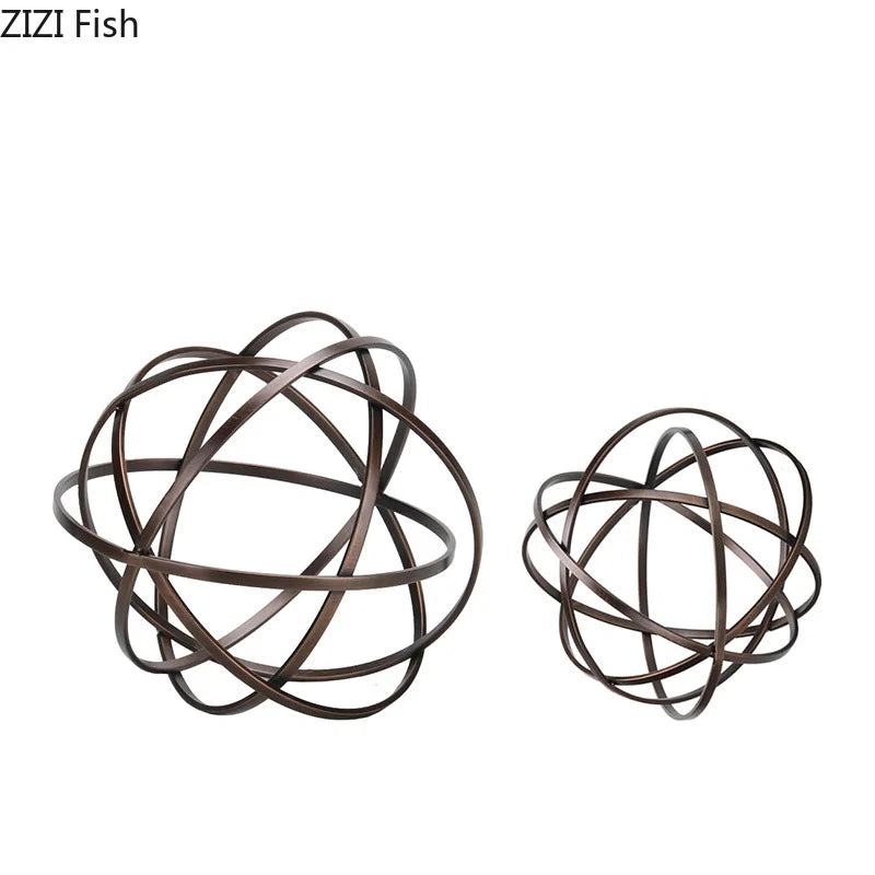 Afralia™ Geometry Sculpture Marble Base Desk Decoration Aesthetics Decor Home Room