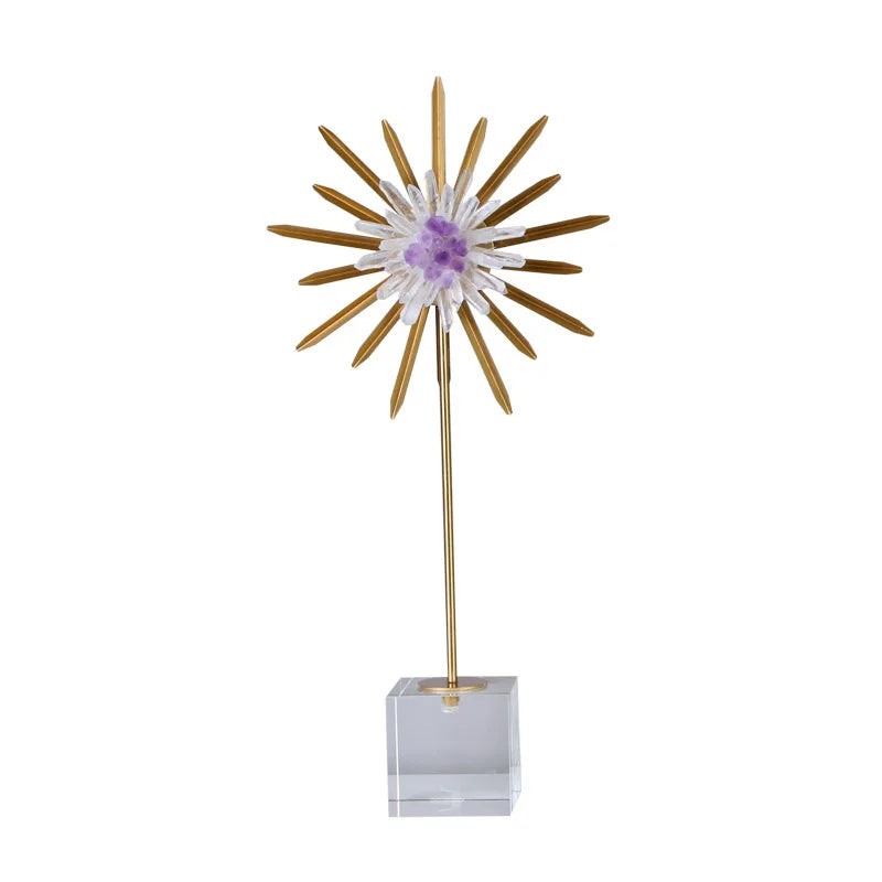 Afralia™ Nordic Sunflower Crystal Living Room Decor for a Luxe Villa Hotel Ambiance