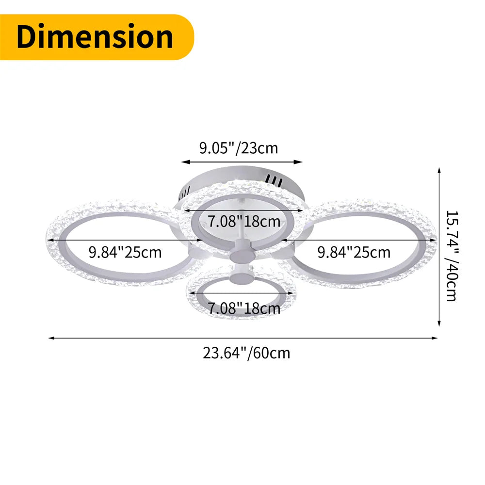 Afralia™ Nordic Bubble Acrylic LED Ceiling Light Chandelier | Minimalist Home Decor Indoor Lighting