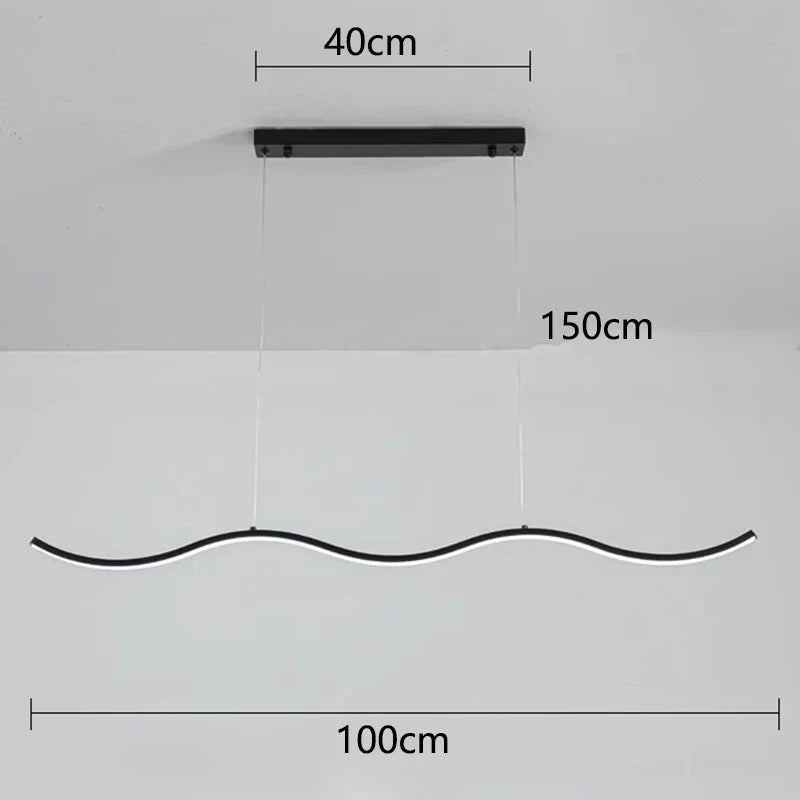 Afralia™ Modern LED Pendant Light Chandeliers for Living Room and Dining Room