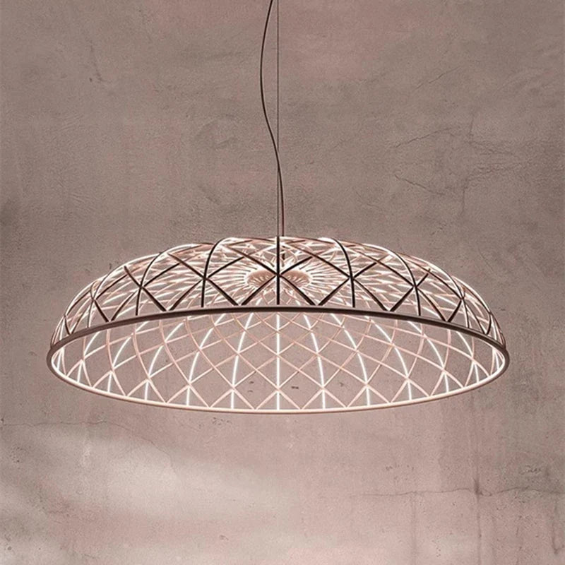 Afralia™ Macaron Mesh Chandelier: Modern Nordic Rope Pendant Lamp for Living Room, Restaurant & Bar