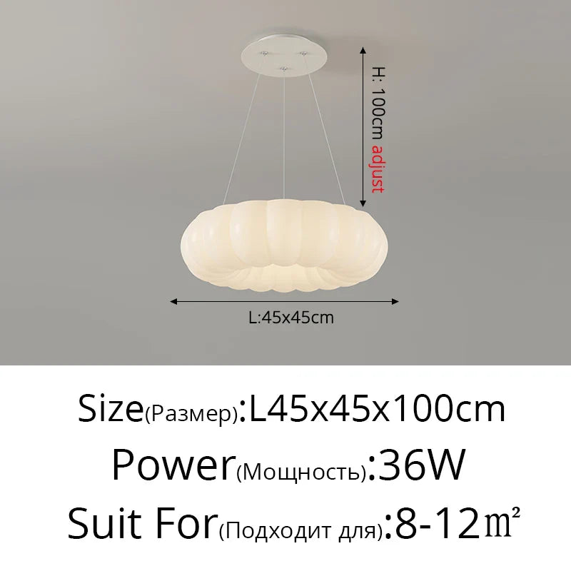 Afralia™ Nordic Cloud LED Ceiling Light White Dimmable Fixture for Kids Room & Bedroom