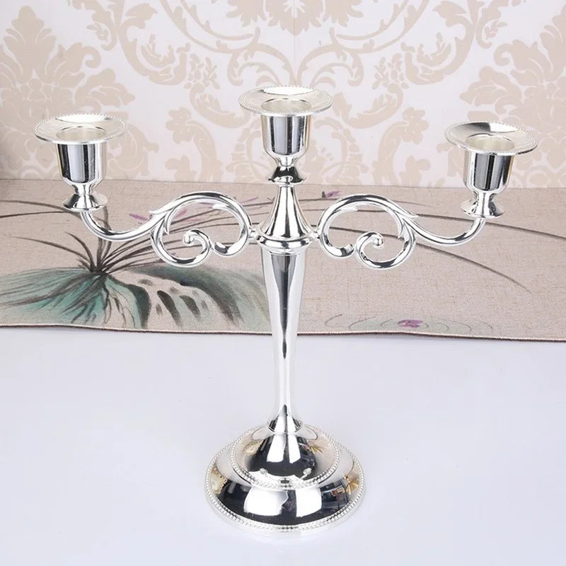 Afralia™ Retro 5-Arm Candelabra Candle Holder Stand for Wedding Candlestick