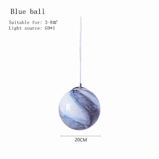 Afralia™ Children'S Space Star Astronaut LED Pendant Lamp for Boys Room, Acrylic Indoor Decor