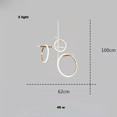 Afralia™ LED Dimmable Art Deco Chandelier Lighting for Dining Room & Foyer