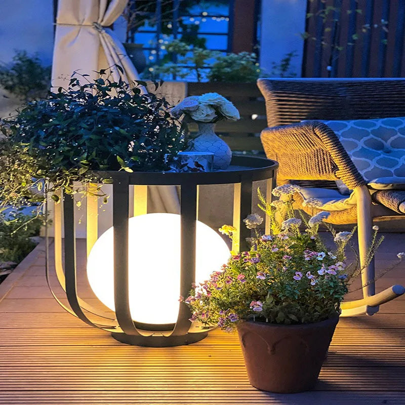 Afralia™ Solar Garden Floor Lamp: Stylish Outdoor Lighting for Villa Courtyard, Walkway, Yard