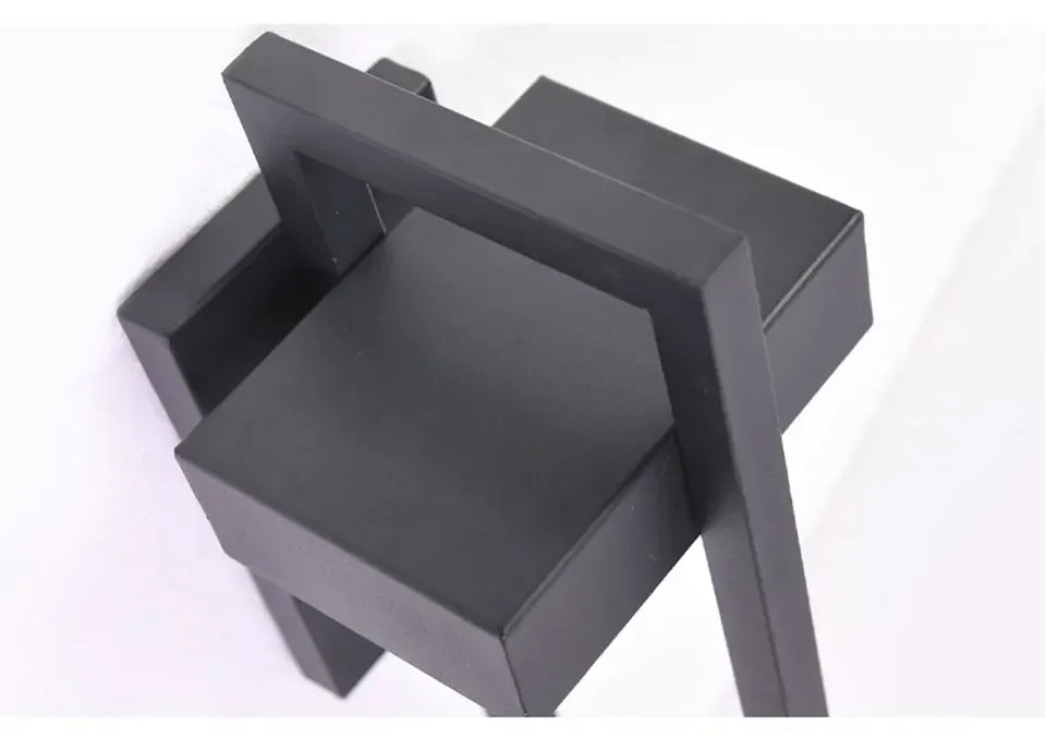 Afralia™ Outdoor LED Wall Light Vintage Black 10W Garden Porch Sconce Street Luminaire