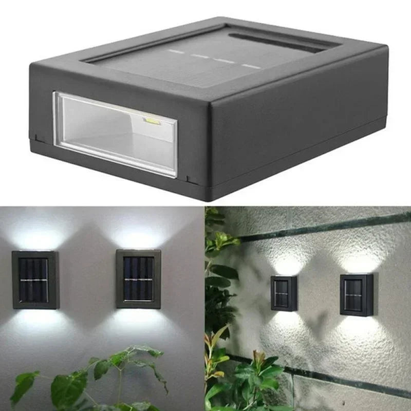 Afralia™ Solar Outdoor Spot Lights | Waterproof Street Wall Lamp Solar-Powered Garden Decor