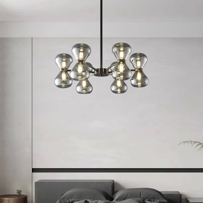 Afralia™ LED Pendant Chandelier: Stylish Ceiling Lamp for Bedroom, Living Room Decor