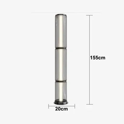 Afralia™ Modern Glass LED Floor Lamp for Home Decoration and Indoor Lighting