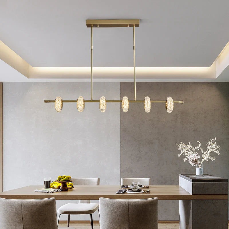 Nordic Golden Crystal Circle LED Chandelier by Afralia™ for Elegant Indoor Decor