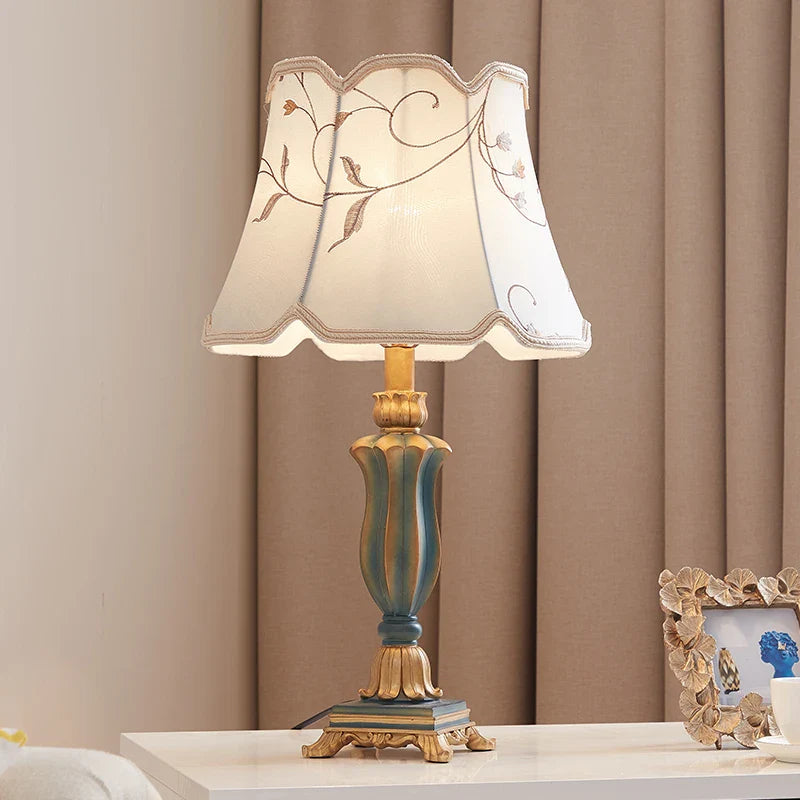 Afralia™ Country Pastoral Desk Lamp Retro Style for Bedroom and Living Room Decor.