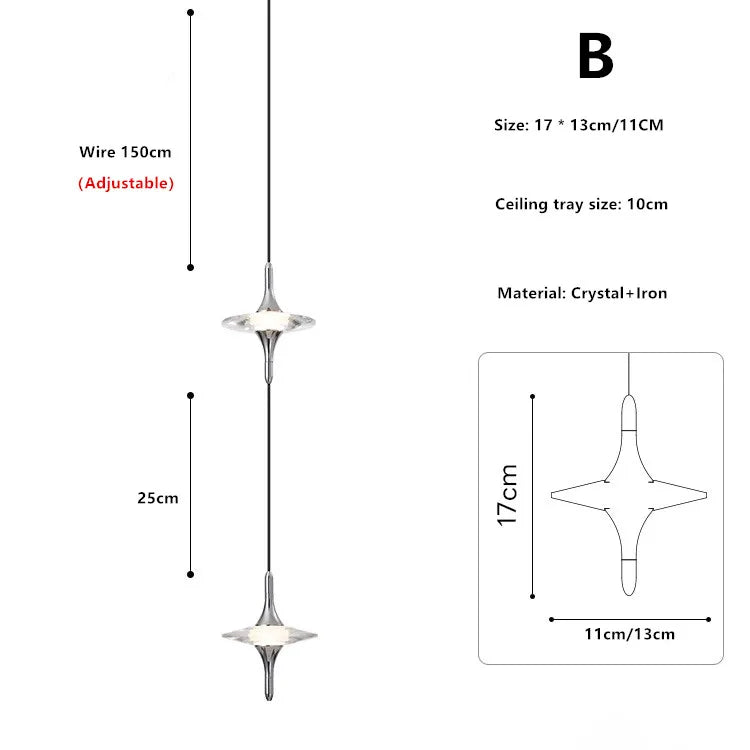 Afralia™ Crystal Small Chandelier Wall Lamp for Bedroom TV, Creative and Luxe Bedside Lighting