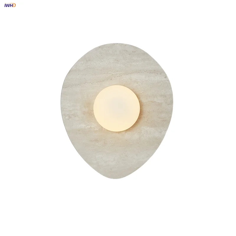 Afralia™ White Glass LED Wall Sconce, Nordic Modern Stair Light Fixtures
