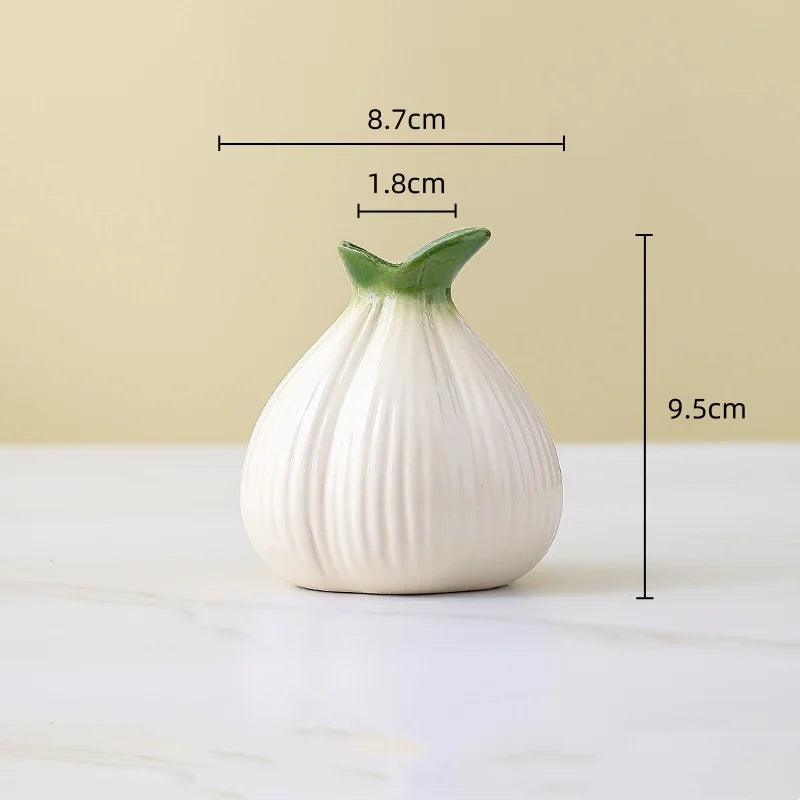 Afralia™ Ceramic Onion Vase for Hydroponic Plants and Home Decor