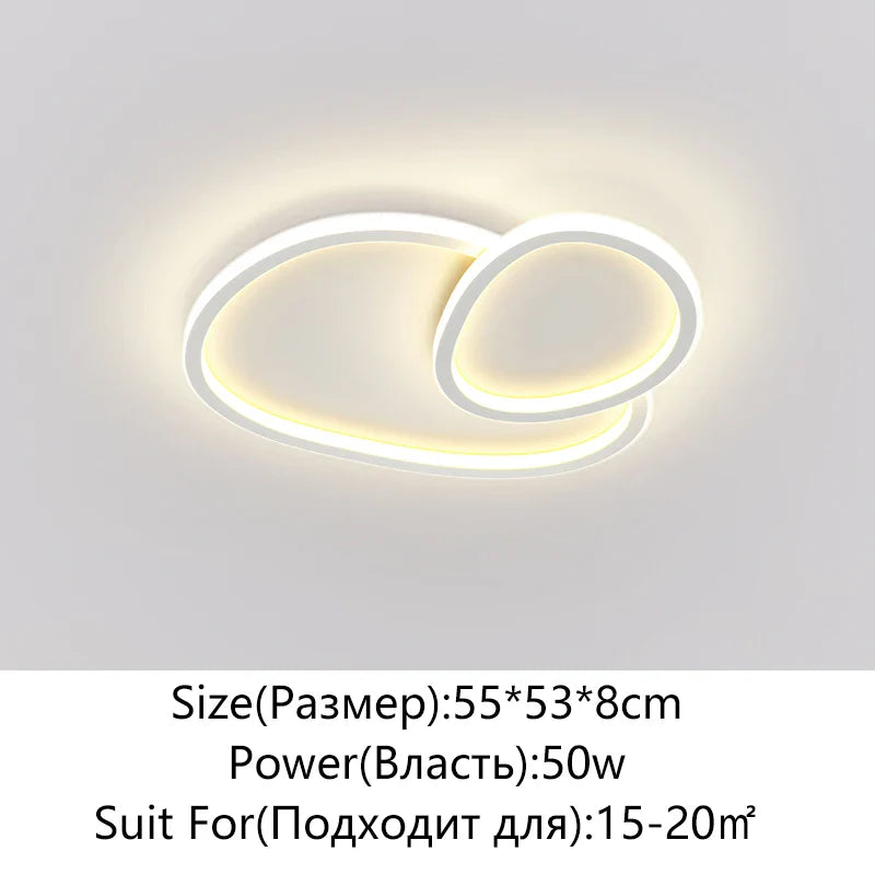 Afralia™ Cobblestone LED Ceiling Lights Living Room Chandelier for Modern Home Decor