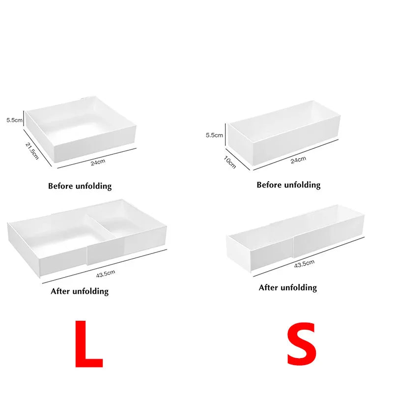 Afralia™ Sliding Cabinet Organizer Basket Divider for Kitchen and Cosmetic Storage