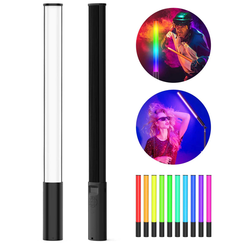 Afralia™ P400S RGB Light Wand LED Video Stick Set with Tripod, CRI 95+