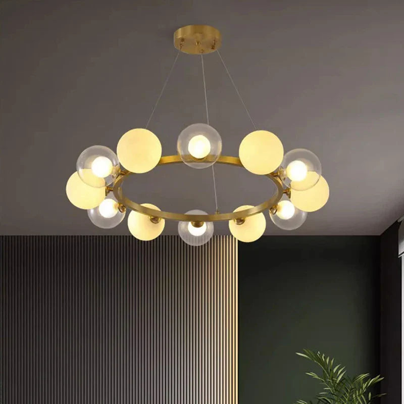 Afralia™ Modern Pendant Chandeliers for Dining Room, Indoor Hanging Ceiling Lights