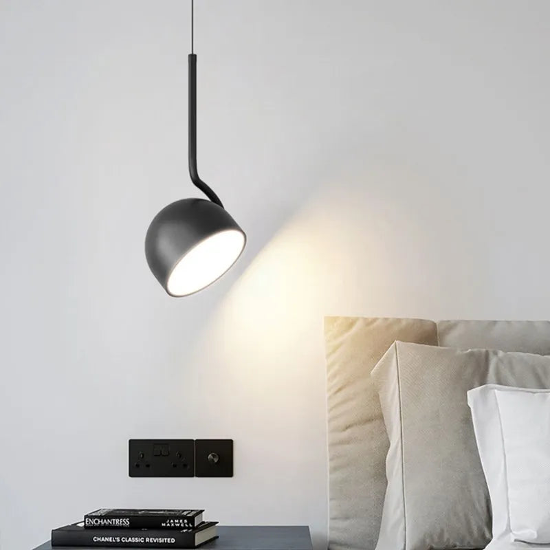 Afralia™ Spoon Iron LED Pendant Light for Minimalist Illumination in Living Spaces