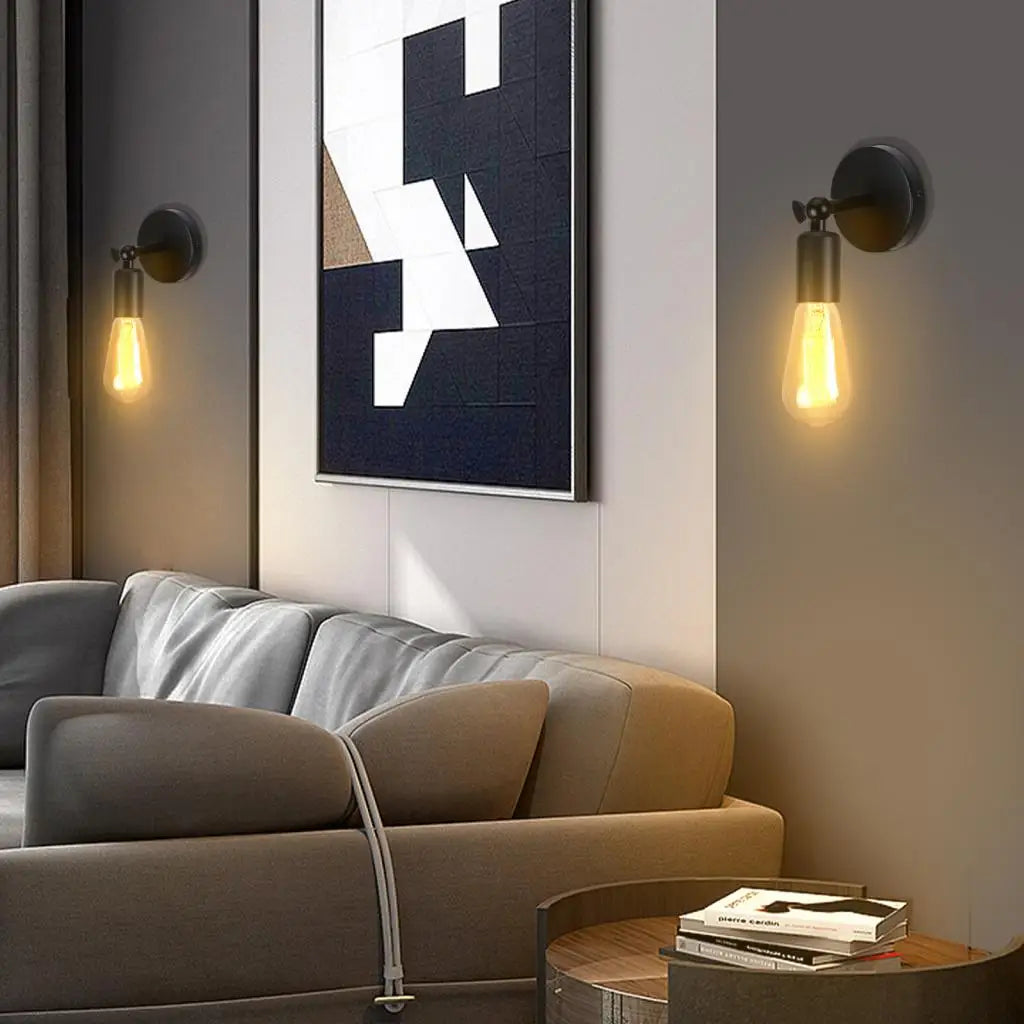 Afralia™ Modern LED E27 Wall Light Flexible Sconce Vintage Wall Lights Fixture for Bedroom