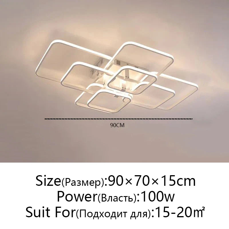 Afralia™ LED Ceiling Light: Modern Dimmable Fixture for Home Living Room, Bedroom, Dining Room