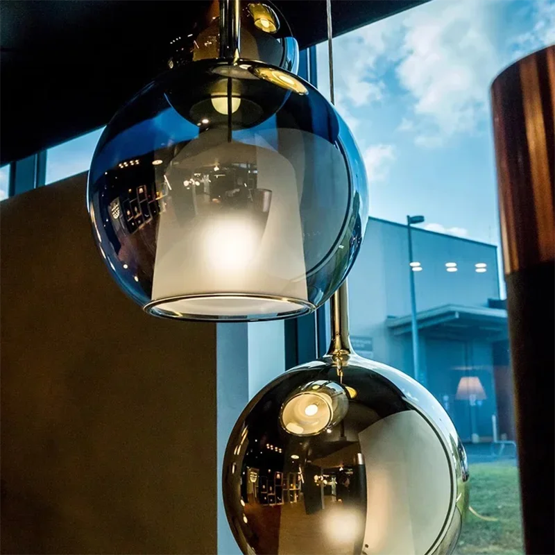 Afralia™ Designer Glass Chandelier Pendant Light for Dining Room Kitchen Loft Home Decor
