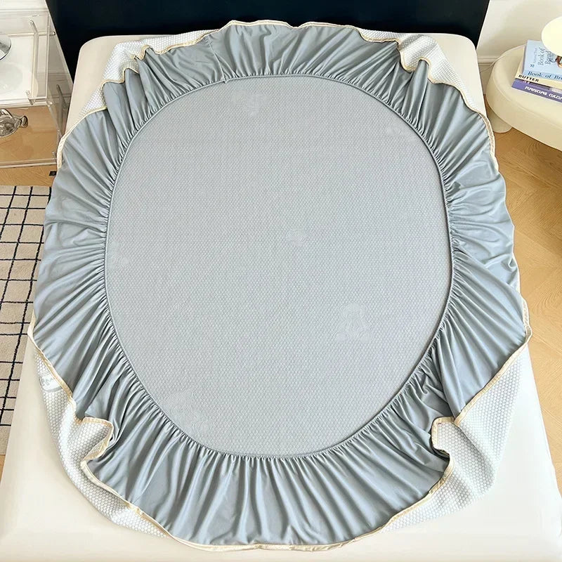 Afralia™ Little Bear Jacquard Cooling Mat: Soft, Breathable, & Durable Bed Cover