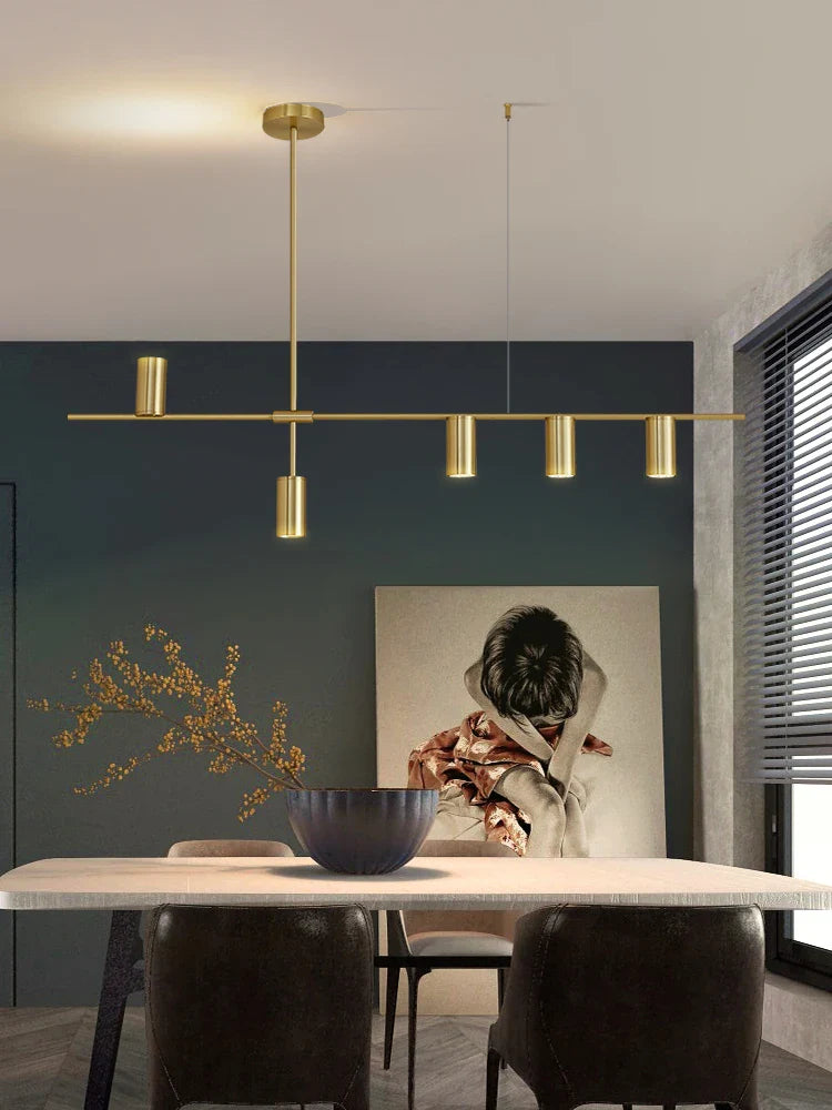 Afralia™ Nordic Plated Chandeliers: Elegant Dining Table & Bar Pendant Lamps