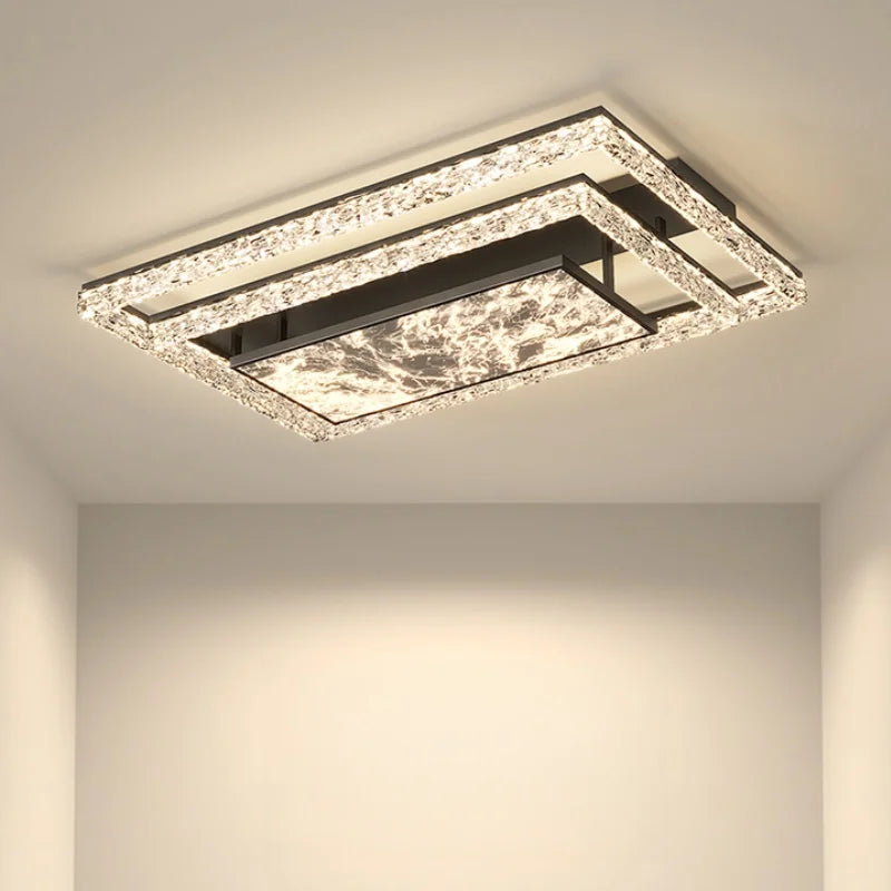 Afralia™ Luxury Modern Rectangular Ceiling Light - Italian Style