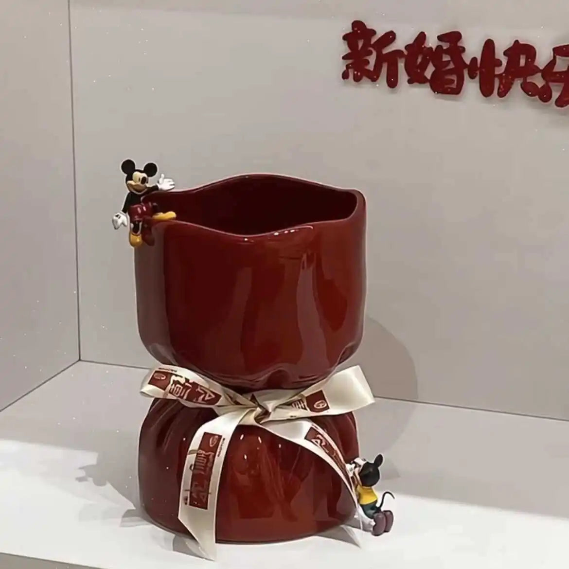 Afralia™ Bouquet Shape Ceramic Vase Pot Home Decoration Floral Arrangement Accessories