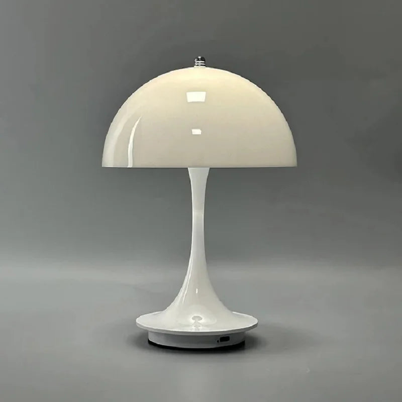 Afralia™ Mushroom LED Table Lamp: Portable, Rechargeable, 3-Color Dimming Night Light