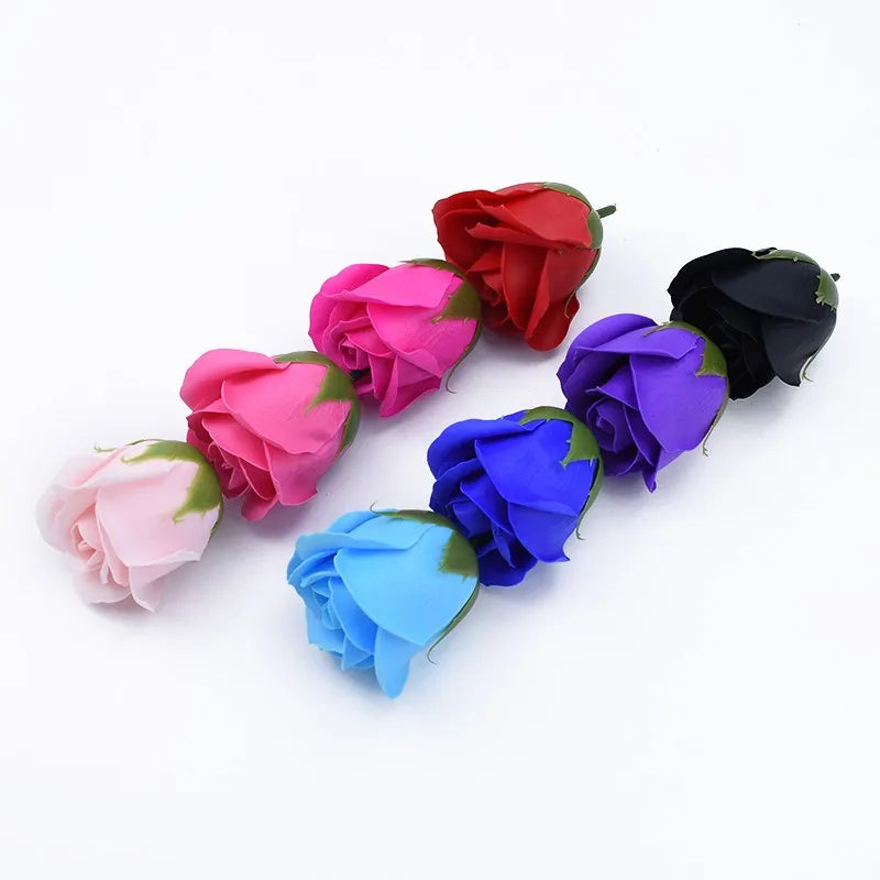 Afralia™ Teddy Bear Roses Soap Flower Bathing Petals Set