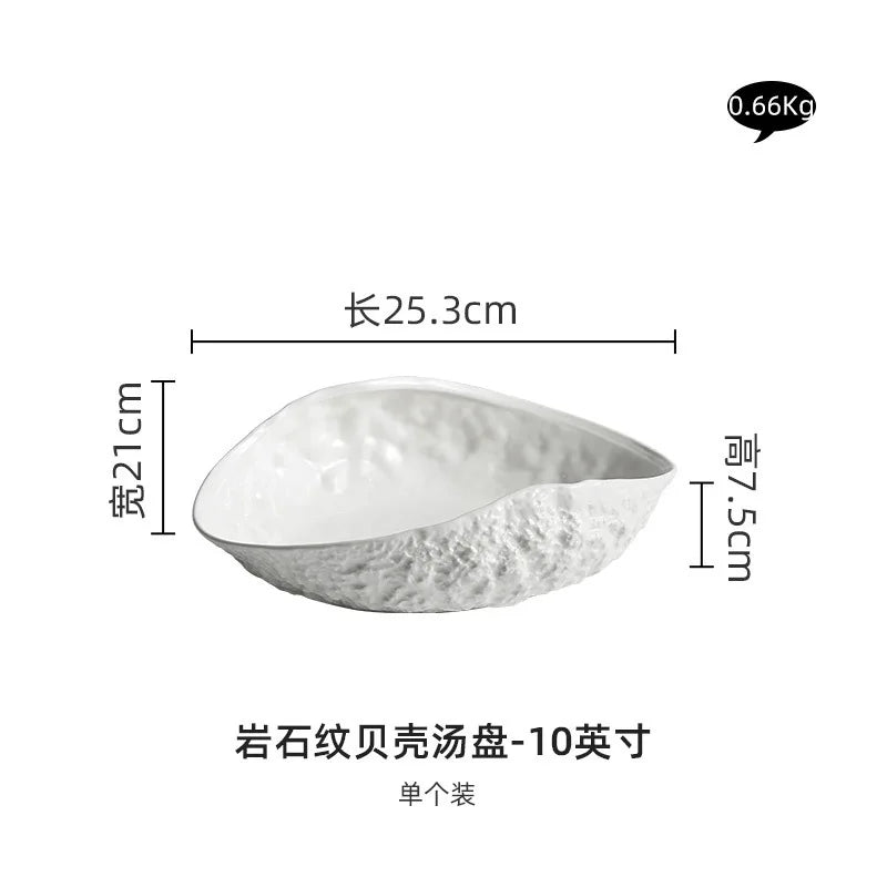 Afralia™ Ceramic Plate 2025 Collection - Western Soup Plate for Luxury Dining