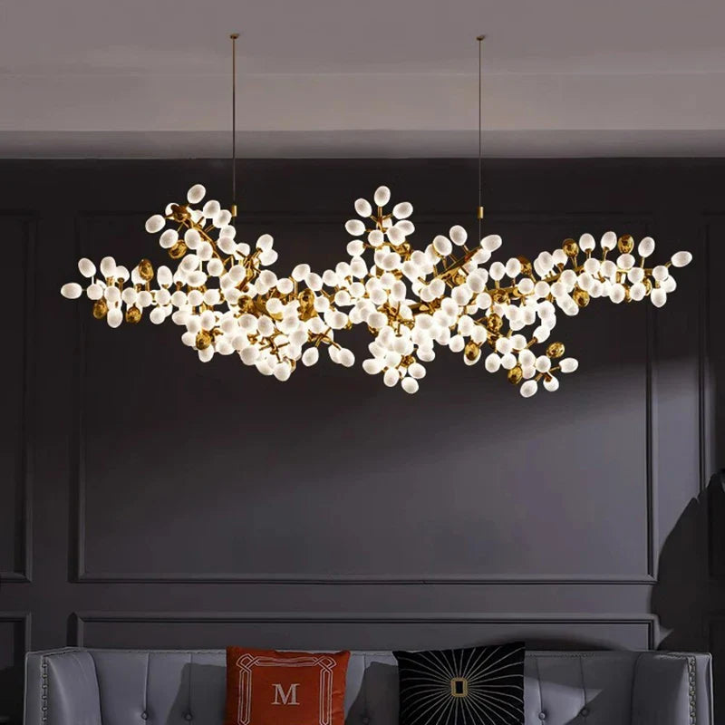 Afralia™ LED Chandelier Lighting for Living Room, Bedroom, and Dining Room