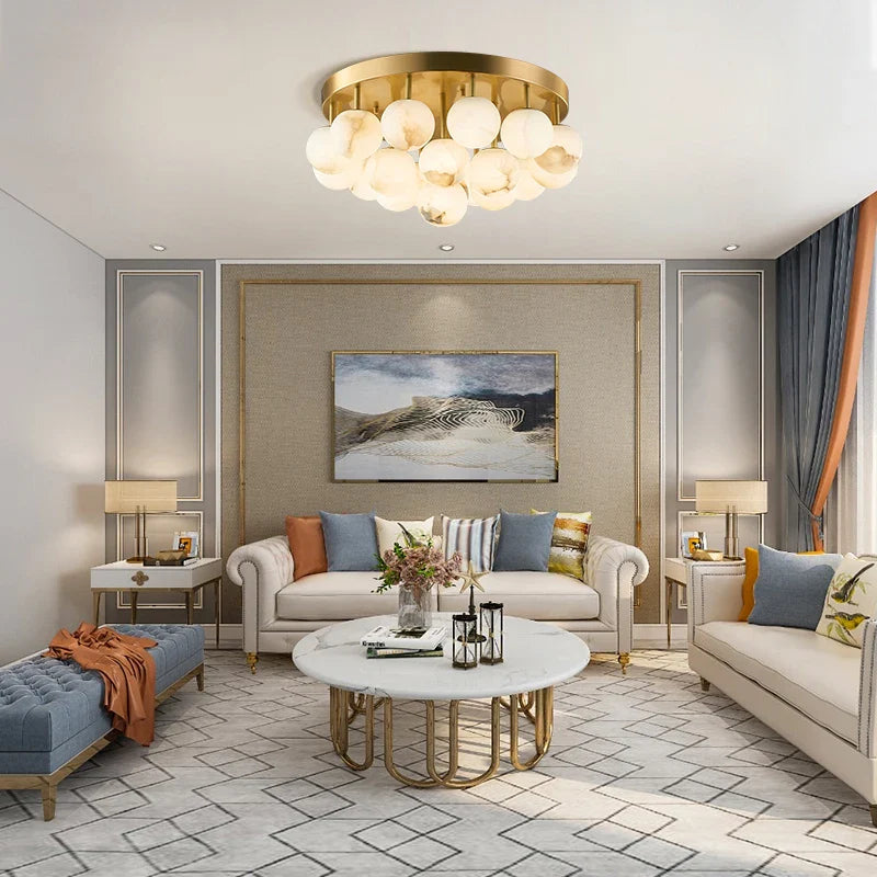 Afralia™ Pingpong G9 LED Chandelier Lighting for Living Room