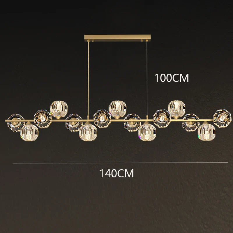 Afralia™ Crystal Chandelier | Luxury Pendant Light for Living and Dining Room