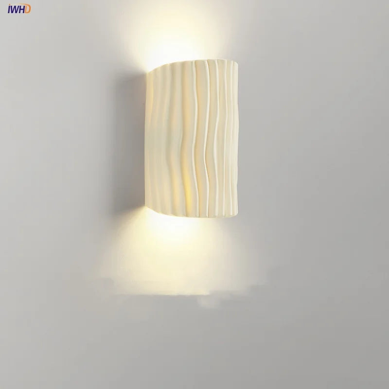 Afralia™ Double LED Wall Lamp Sconce Bedside Reading Modern Nordic Decor Mirror Light
