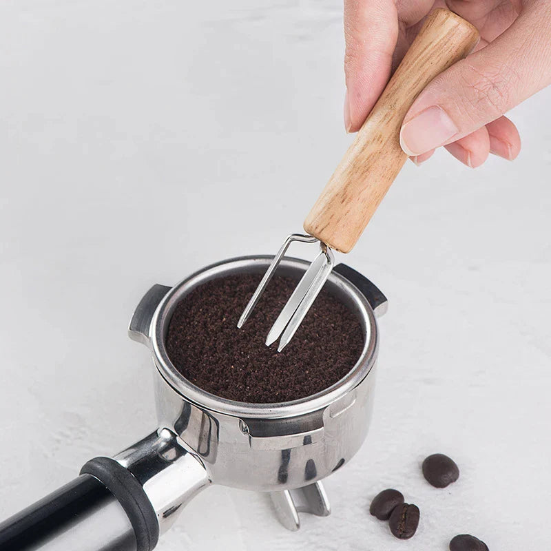 Afralia™ Espresso Stirrer: Professional Barista Tool with Natural Wood Handle