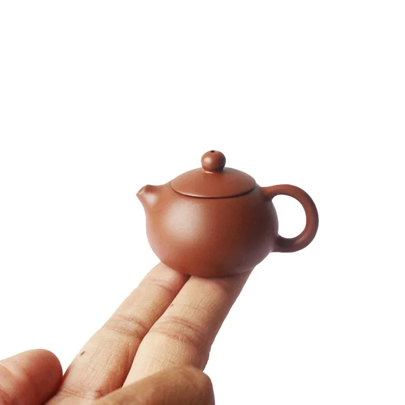 Afralia™ Purple Clay Mini Teapot Set - Handmade Chinese Tea Accessories & Creative Trinkets