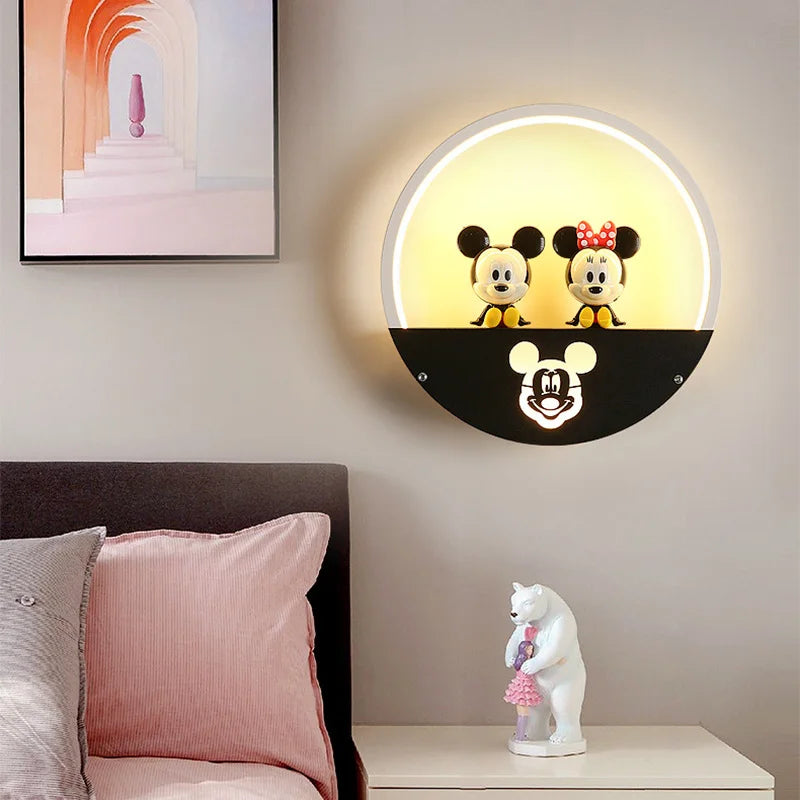 Afralia™ LED Round Wall Lamp for Children Room, Nordic Modern Indoor Lighting