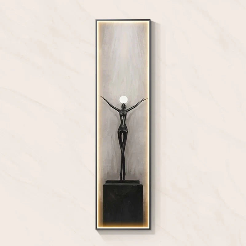 Afralia™ Abstract Art LED Wall Lamp for Home Decor