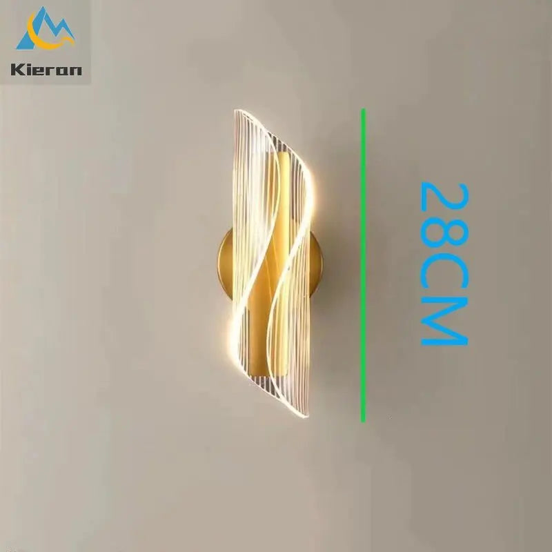 Afralia™ Streamer Wall Light: Modern Thin Waist LED for Bedroom, Study, Restaurant, Hotel