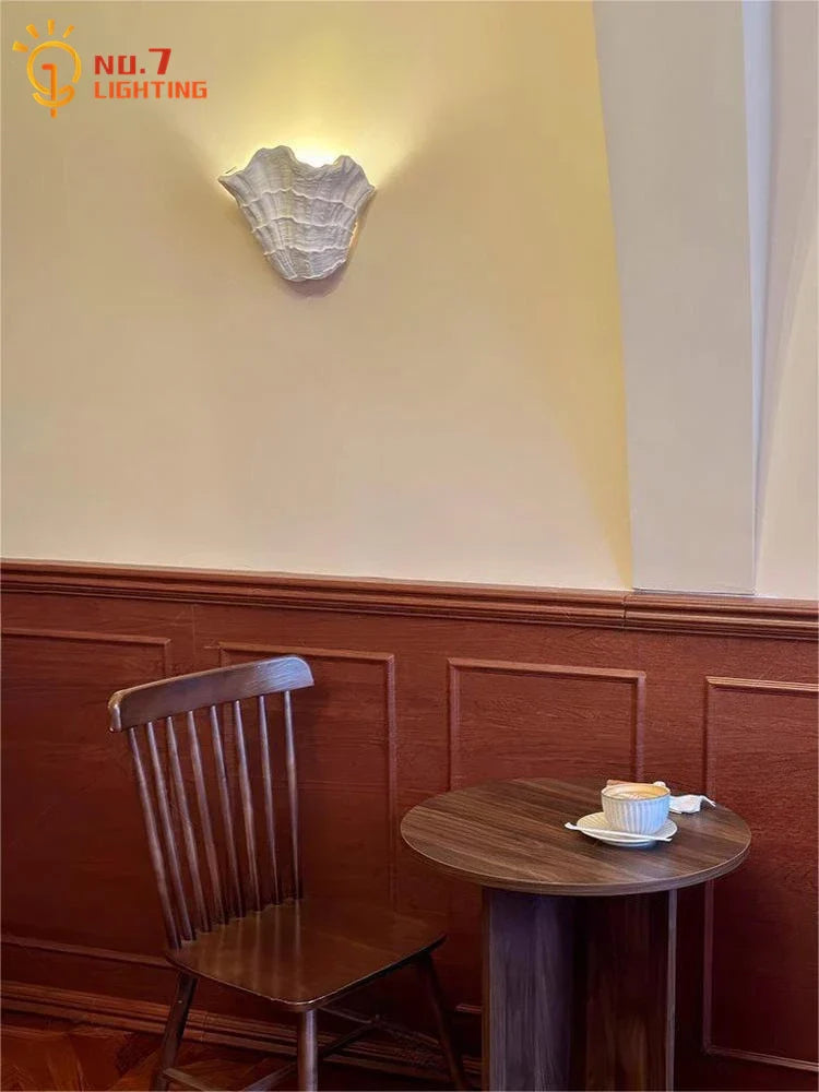 Afralia™ Romantic Gypsum LED Wall Lamp for Bedroom, Staircase, Aisle - French Design Aroque Art